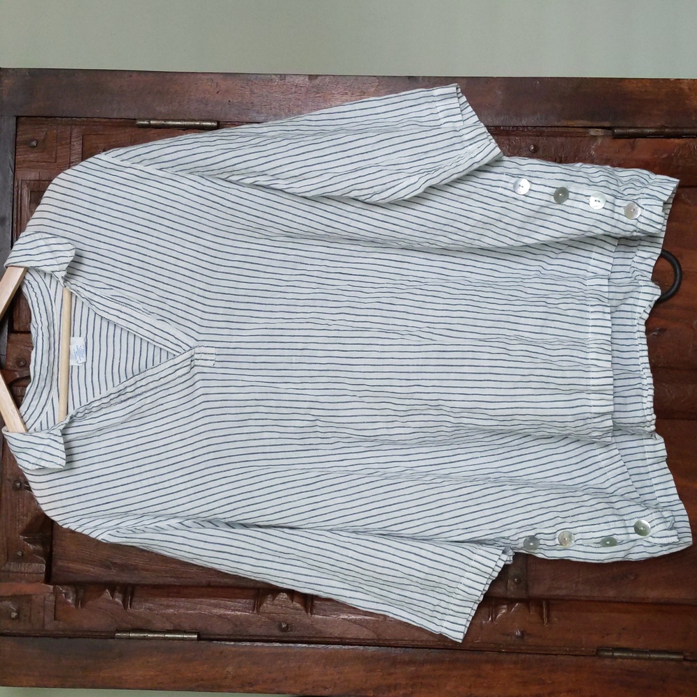 Sigrid Olsen Women's 100%linen top